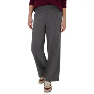Street One Studio Nadelstreifen Wide Leg Hose Gravel Grey Mel. 40
