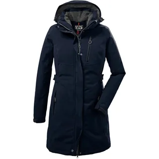 KILLTEC Damen Parka Funktionsparka mit abzippbarer Kapuze KOW 165 WMN PRK wasserdicht, Winddicht, atmungsaktiv 00814-dunkelnavy 40