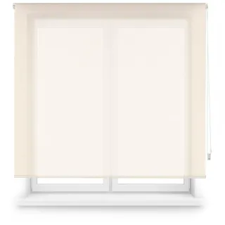Blindecor Premium Verdunkelungsrollo nach Maß | Farbe Beige | Rollo 120 x 240 cm (Breite x Höhe) Stoffgröße 117 x 235 cm | Rollo Rollo mit 38 mm Rohr, robuster und eleganter