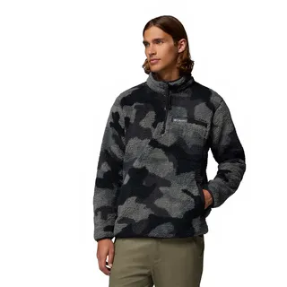 Columbia Rugged RidgeTM High Pile Fleece Mit Halbem Reißverschluss - Black Mod Camo - XL