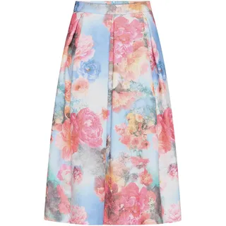 Vera Mont Faltenrock "Faltenrock mit Jacquard", blau, rosé