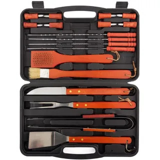InnovaGoods Grillkoffer 18 Stück schwarz