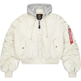 Alpha Industries Short Hooded Bomber Light W Stone M
