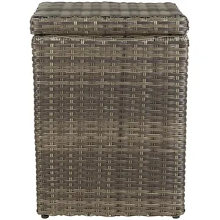 Landscape Wäschekorb , Grau, Weiß , Metall, Kunststoff, Textil , 38 l , rechteckig , 36x50x27 cm , Handmade Quality , Innenfutter, handgemacht , Haushalt & Kleinelektro, Wäschepflege, Wäschekörbe & Wäschetonnen