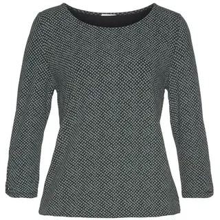 LASCANA 3/4-Arm-Shirt »mit kleinem Cut-Out am Ärmelsaum« aus weichem Viskose-Stretch, schwarz,