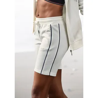 H.I.S Bermudas ", kurze sportliche Hose mit Logostickerei" Mit praktischen Reißverschlusstaschen. Ideal für Sport- und Freizeit., ecru