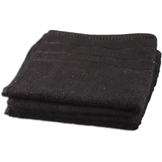 Gözze - Handtuch-Set, 2er-Set, Berlin, 100% Baumwolle, 50 x 100 cm - Schwarz
