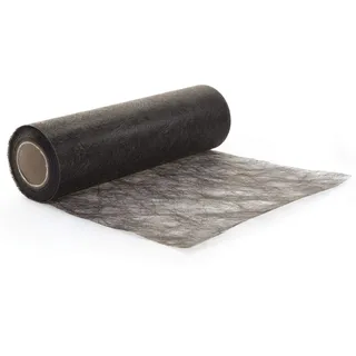 Protinam Sizoflor 30cm x 5m Tischläufer Tischband in Schwarz zur Dekoration wie Sommer, Ostern, Weihnachten oder Hochzeiten abgelängt (5m, 1101 schwarz) 60-017-R-300-A-5mP