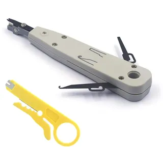 VCE LSA Auflegewerkzeug, Lsa Plus Auflegewerkzeug, Anlegewerkzeug Krone, Auflegewerkzeug RJ45 Netzwerk für Netzwerkdosen, Patchfelder, Auf und Unterputzdosen, Verlegekabel RJ11 mit Drahtschneider