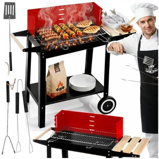 five-star grill&chill Holzkohlegrill schwarz