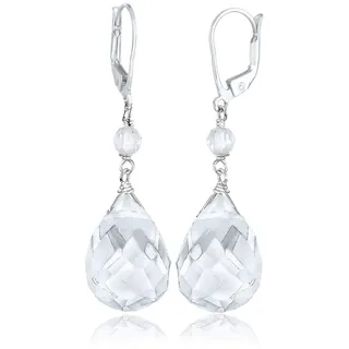 Elli Ohrhänger Elli Bergkristall Weiß 925 Sterling Silber