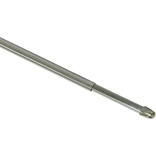 Gardinia Vitragestange flachoval Ø 11 mm Chrom 60 cm - 100 cm 2-er Pack