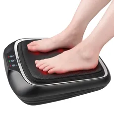 Bild Fußmassagegerät mit Wärme, Shiatsu Elektrisches Fußmassagegerät Einstellbare Massagegeschwindigkeit, Fussmassagegerät