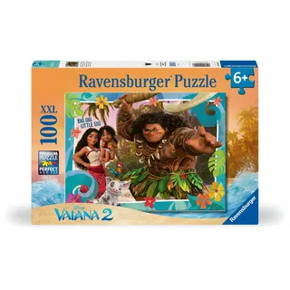 Ravensburger 12004101 - Vaiana 2 Aufbruch in Neue Welten - Puzzle für Kinder ab 6 Jahren, mit 100 Teilen im XXL-Format