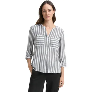 Tom Tailor Hemd Offwhite Navy Vertical Stripe 38