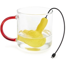balvi Tee-Ei ElectriciTEA Farbe Gelb In Form eines Haartrockners Aus Silikon
