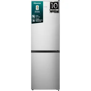 Hisense RB3N300NE Kühl-Gefrierkombination (304 l, 1873 mm hoch, Grau)