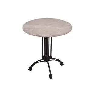 Garden Pleasure MORENA Bistrotisch rund Spanplatte hellbraun 70,0 x 70,0 x 74,0 cm, 1 St.