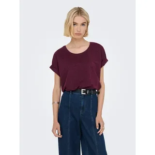 Only Kurzarmshirt »ONLMOSTER GLITTER S/S TOP NOOS JRS« mit Glitzerdetail