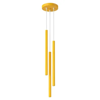 Pendelleuchte PASTELO 3P gelb 3xG9 8W Stahl 115x19.5x19.5cm Sollux Lighting - Gelb