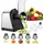 Gemüseschneider 5-in-1 2-tlg Silber/Weiß
