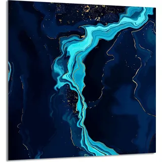 GLASPLATTE FÜR KÜCHE 60x65 Marmor