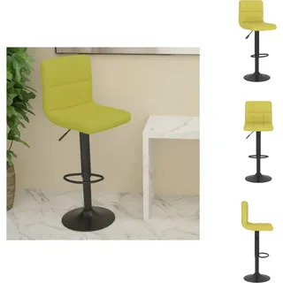 vidaXL Barhocker Grün Stoff - Barhocker - Grün