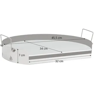 BBQ-Toro Grillplatte Plancha rund