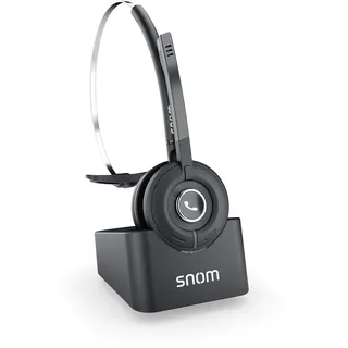 Snom A190 DECT-Headset, HD-Sound, Standalone-Telefon oder Paired Mode to Phone mit DECT-Unterstützung, Handover/Roaming im Multicell-Setup, 00004444