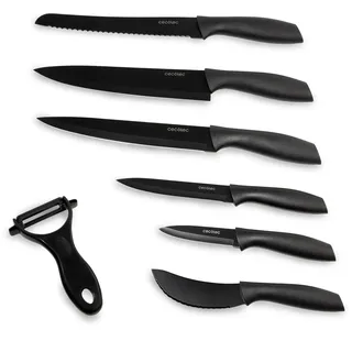 Cecotec Professionelles 7-Messer-Set Titanium Messerset. Profi-Messerset 7 Stück, 2 mm