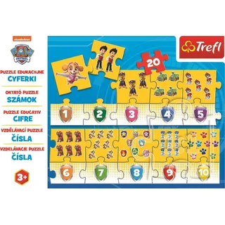 TREFL Lernpuzzle Zahlen Paw Patrol 20 Teile