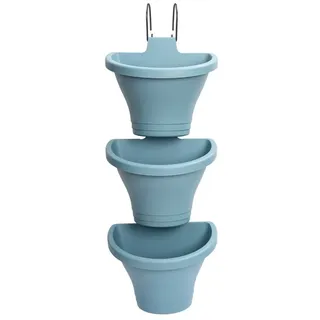 Vase Corsica Vertikal Forest 24CM Set/3 Vintage Blau Elho