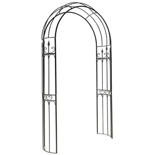 Dehner Rosenbogen Alina, ca. 233 x 132 x 38 cm, Metall, schwarz