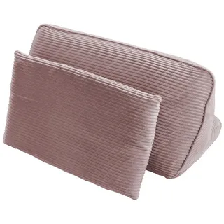 Kawola Rückenkissen Wiolo Soft Pink Cord , Rosa , Textil , 83x46 cm , Heimtextilien, Wohntextilien, Kissen, Rückenkissen