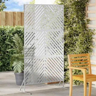 vidaXL Sichtschutz Grau 100 x 50 x 180 cm Stahl - Grau