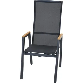 Siena Garden Dining Sessel Move Bologna 75,5 cm x 56,5 cm x 113,5 cm Schwarz