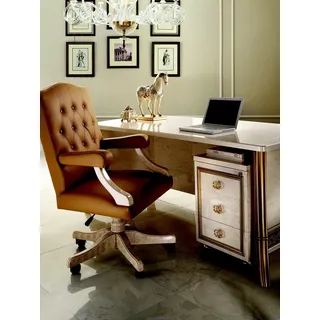 COUCHTISCH Couch oval designer Möbel Barock Rokoko anktik Jugendstil klassisch - Beige