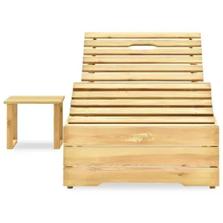 vidaXL Sonnenliege 198 x 90 x 75 cm Braun