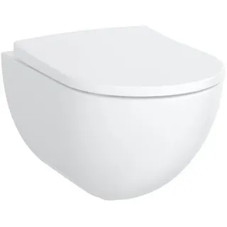 Geberit Acanto Wand-Tiefspül-WC mit WC-Sitz Weiß spülrandlos