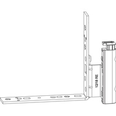 MACO Multi Falzecklagerband mit ÜV rechts, Fensterbeschlag für Holzfenster, 12/20-13mm, Tragkraft 160kg, Stahl verzinkt weiß