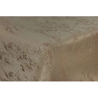 First-Tex Tischdecke Damast Jacquard Brilliant Meliert 130 x 260 cm Sand/Hellbraun