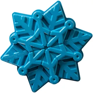 Nordic Ware Backform, Kuchenform, Schneeflocke, Eiskönigin, Winter blau, Aluminium, Antihaft, NW 88242