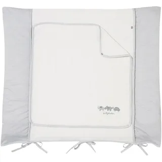 Alvi 330183509 Wickelauflage mit Bezug "Grey Little Animals"