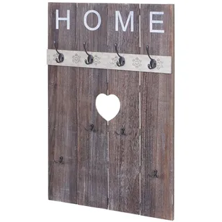 MCW Wandgarderobe Home Shabby-Look 60 x 91 x 8 cm Braun