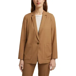 ESPRIT Collection Damen Blazer 041eo1g303, 255/Bark, 38