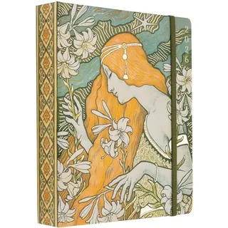 Kokonote Terminplaner 2026 Planer Kalender 2026 Buchkalender Art Nouveau - Jahreskalender Wochenplaner Schulplaner 2026 Ringbuch - Aesthetic School Stuff Gelb