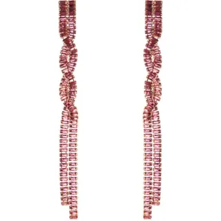 Ohrringe A Zwei Reihen Komet Pink - Sodini