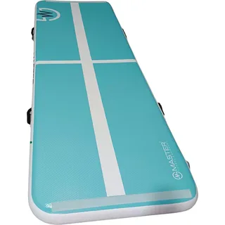 Master Airtrack aufblasbare Matte 200 x 100 x 10 cm - türkis - weiß - Türkis