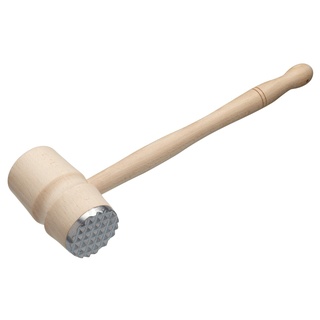 KitchenCraft Fleischhammer, Buchenholz, Doppelseitig, 31 cm, Beige