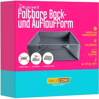 Decocino Faltbare Kastenform 19 x 18 x 6,5 cm